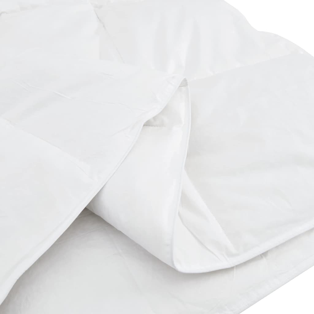 vidaXL Winterbettdecke Weiß 155 x 220 cm Feder