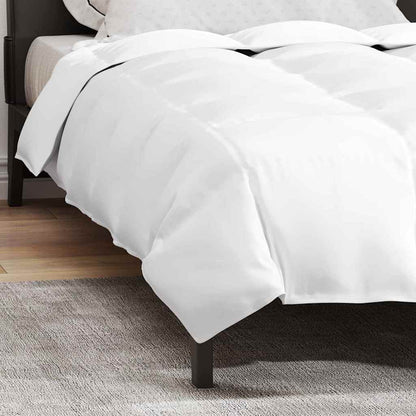 vidaXL Winterbettdecke Weiß 155 x 220 cm Feder