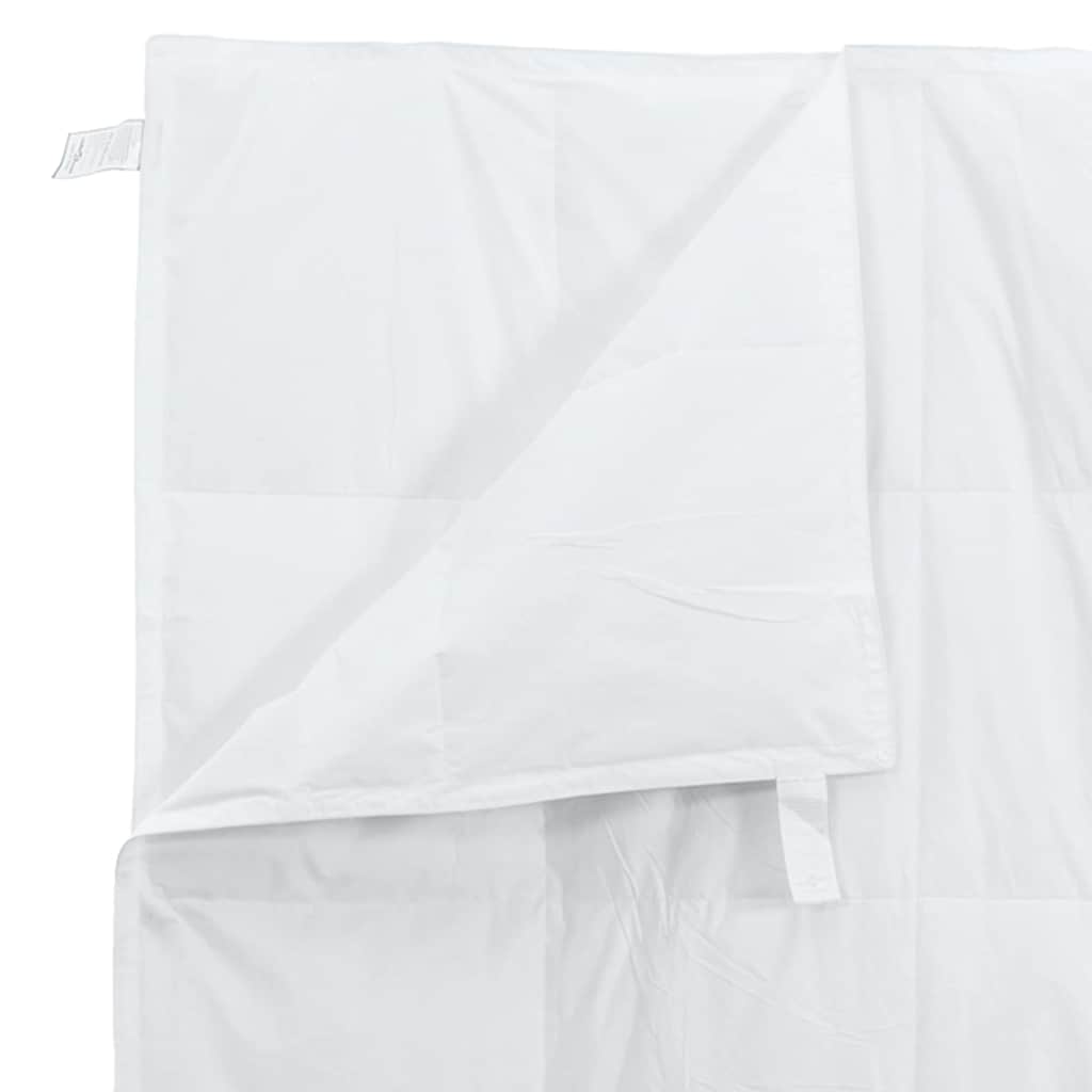 vidaXL 2-in-1 Bettdecke Weiß 140 x 200 cm Feder