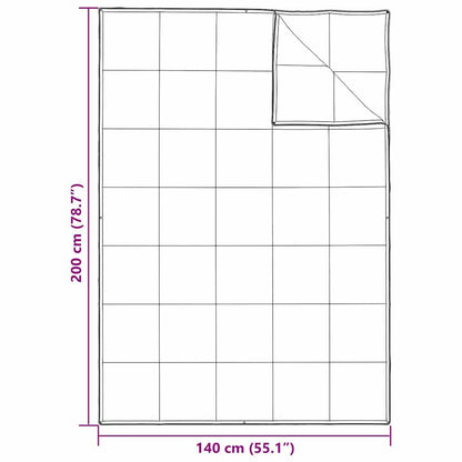 vidaXL 2-in-1 Bettdecke Weiß 140 x 200 cm Feder