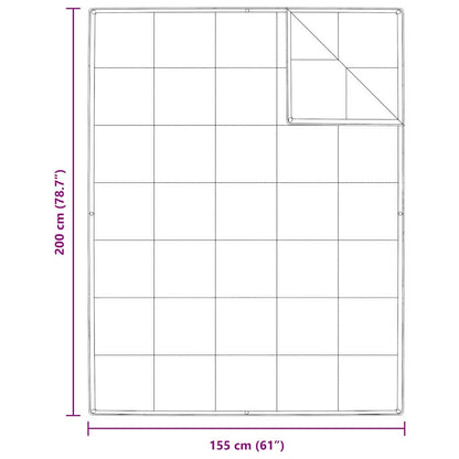 vidaXL 2-in-1 Bettdecke Weiß 155 x 200 cm Feder