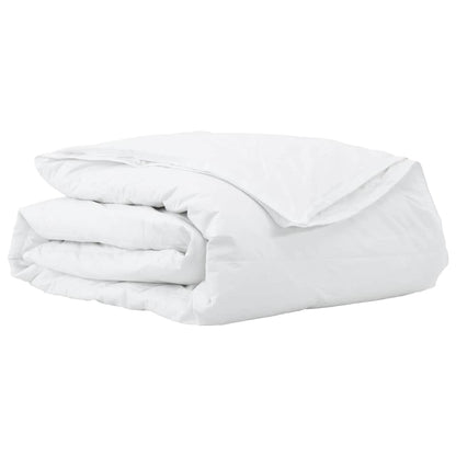 vidaXL 2-in-1 Bettdecke Weiß 240 x 200 cm Feder