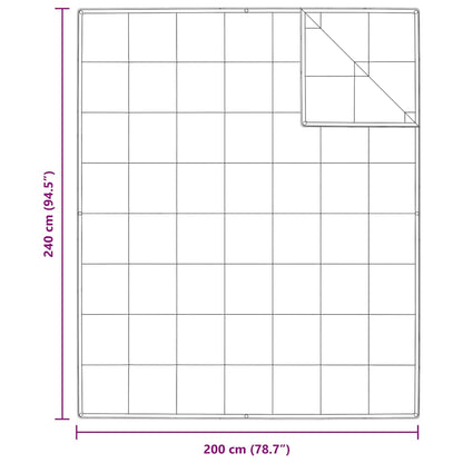vidaXL 2-in-1 Bettdecke Weiß 240 x 200 cm Feder