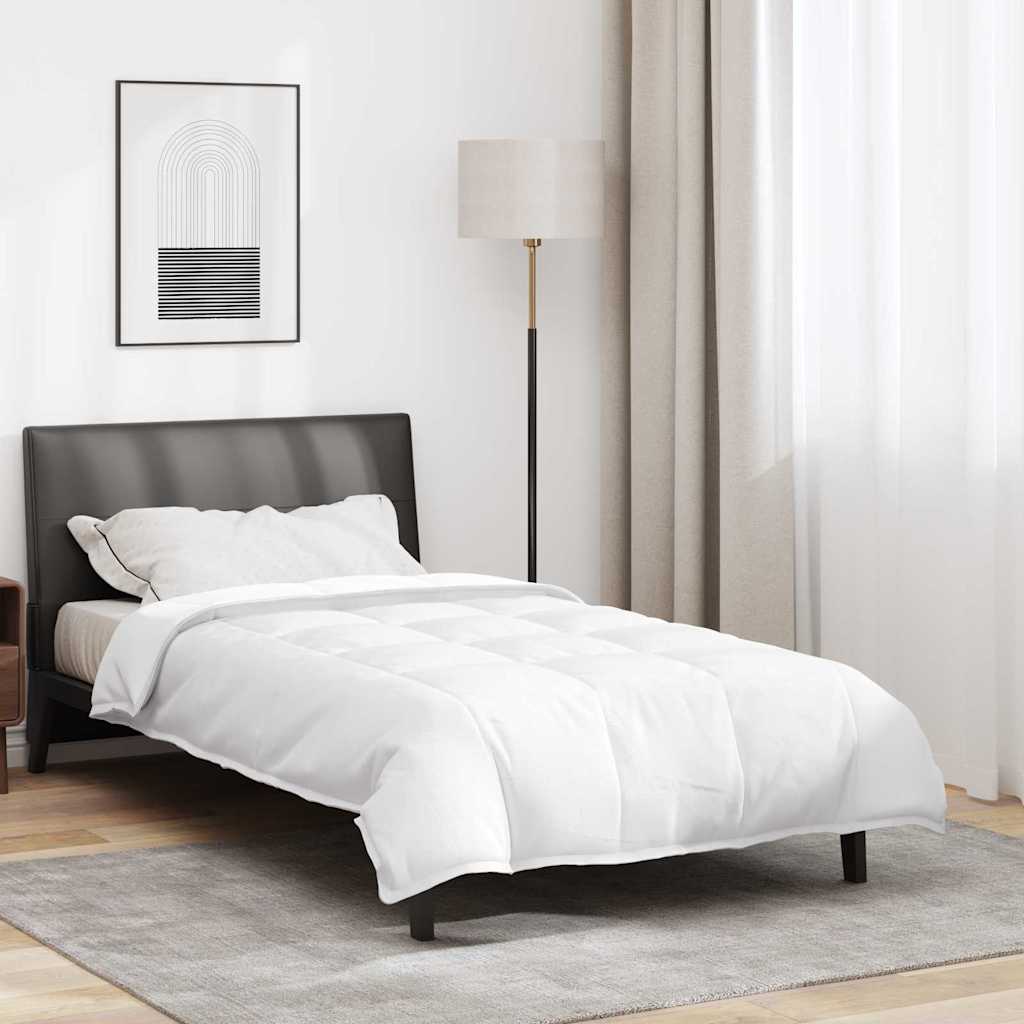 vidaXL 2-in-1 Bettdecke Weiß 135 x 220 cm Feder