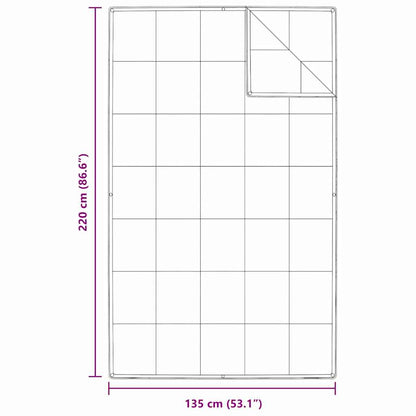 vidaXL 2-in-1 Bettdecke Weiß 135 x 220 cm Feder