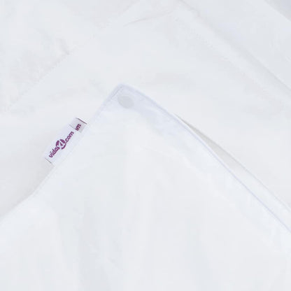 2-in-1 Bettdecke Weiß 140 x 220 cm Feder