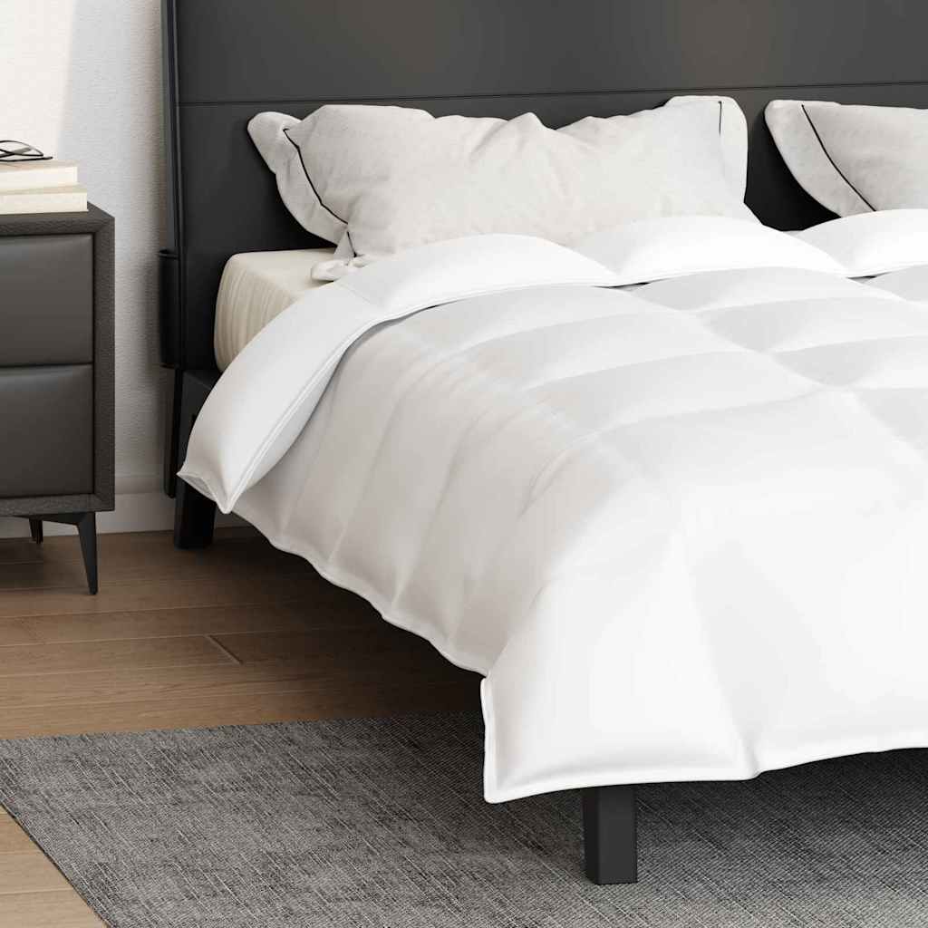 vidaXL 2-in-1 Bettdecke Weiß 200 x 220 cm Feder