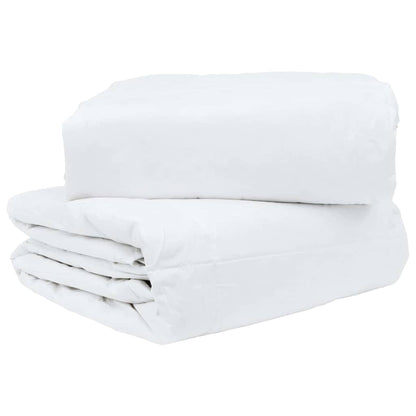 vidaXL 2-in-1 Bettdecke Weiß 200 x 220 cm Feder