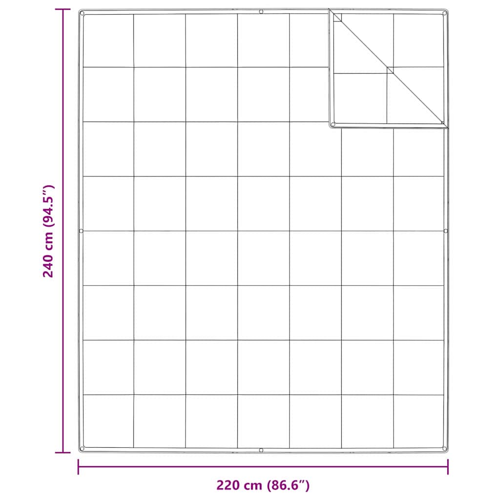 2-in-1 Bettdecke Weiß 240 x 220 cm Feder