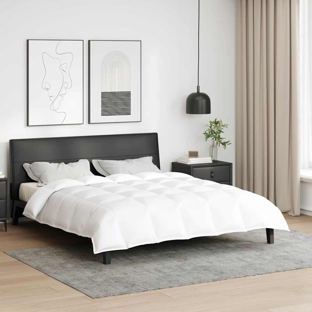 vidaXL 2-in-1 Bettdecke Weiß 260 x 220 cm Feder