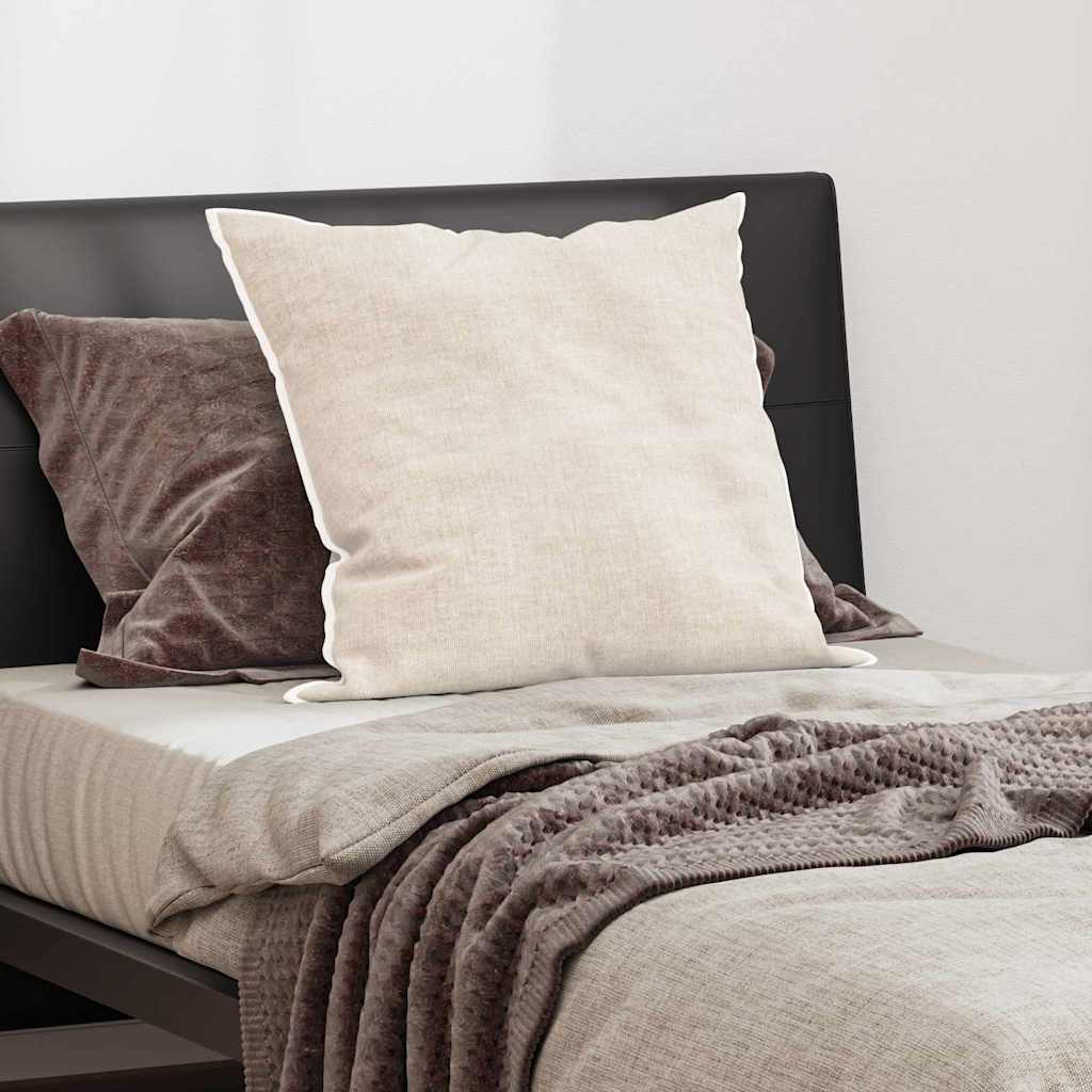 Kopfkissen mit Kissen Weiß 80 x 80 cm Baumwolle