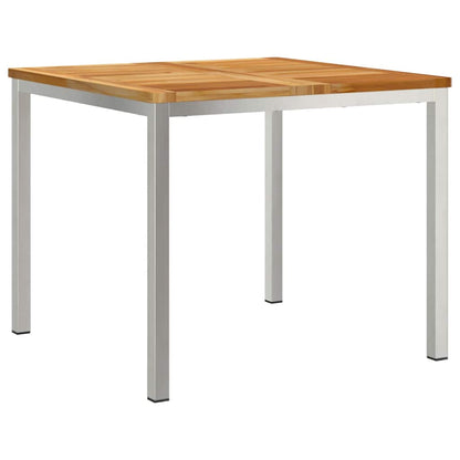 vidaXL Esstisch Braun 90 x 90 x 75 cm Massivholz Teak