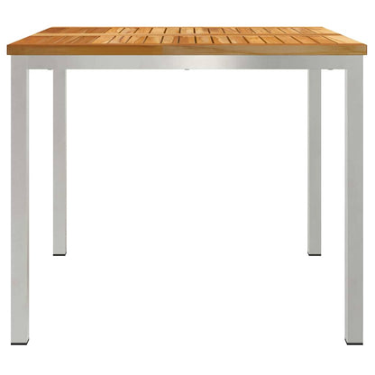 vidaXL Esstisch Braun 90 x 90 x 75 cm Massivholz Teak