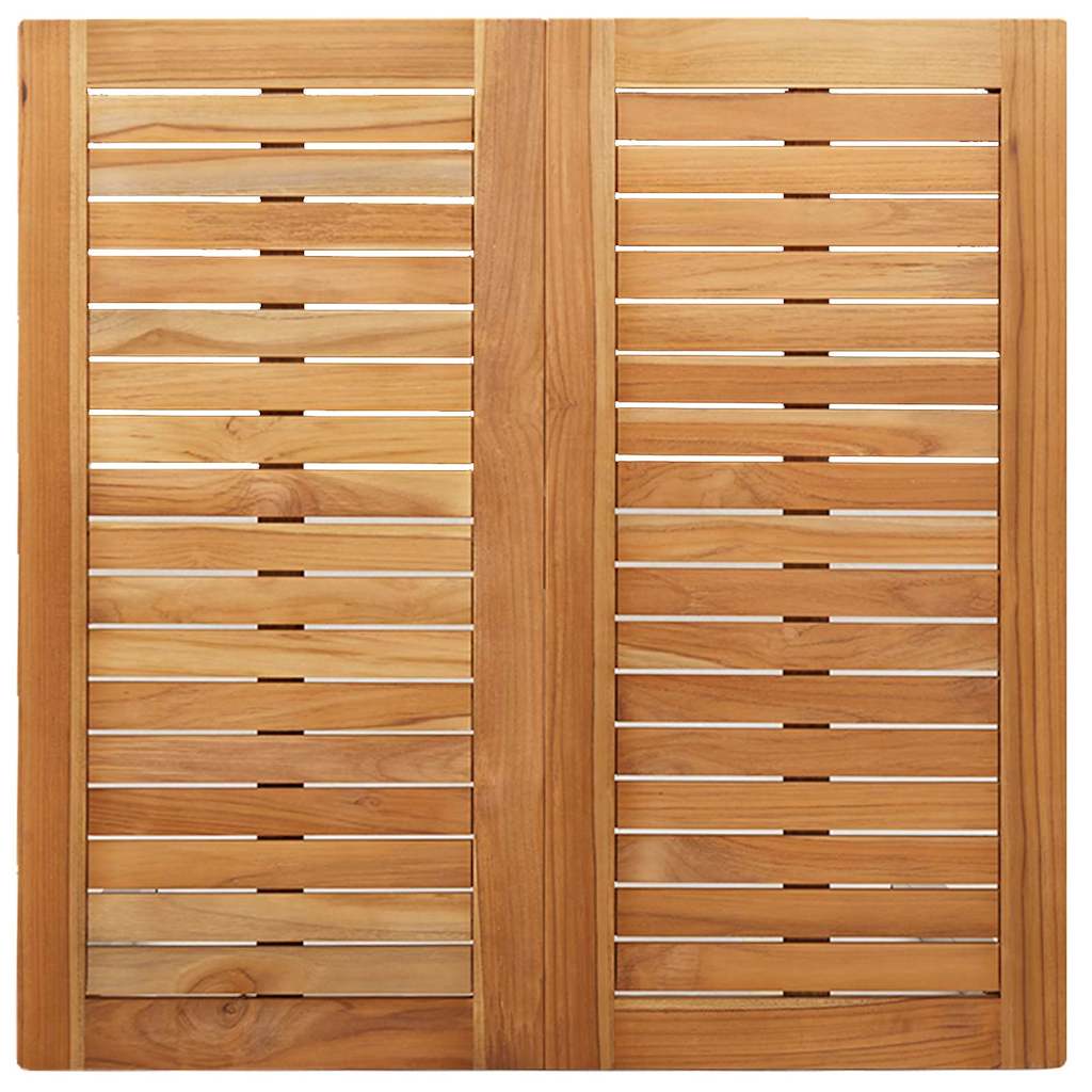 vidaXL Esstisch Braun 90 x 90 x 75 cm Massivholz Teak