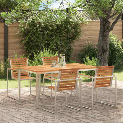 vidaXL Esstisch Braun 150 x 90 x 75 cm Massivholz Akazie