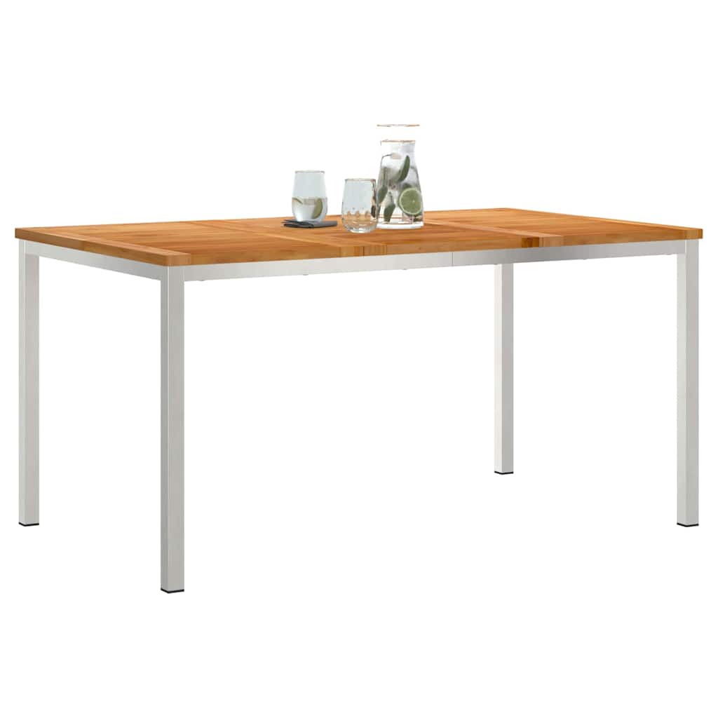 vidaXL Esstisch Braun 150 x 90 x 75 cm Massivholz Teak