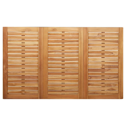 vidaXL Esstisch Braun 150 x 90 x 75 cm Massivholz Teak