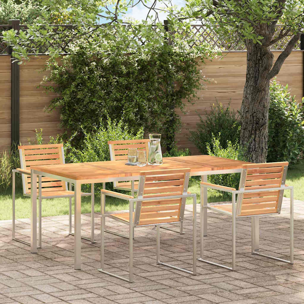 vidaXL Esstisch Braun 180 x 90 x 75 cm Massivholz Teak