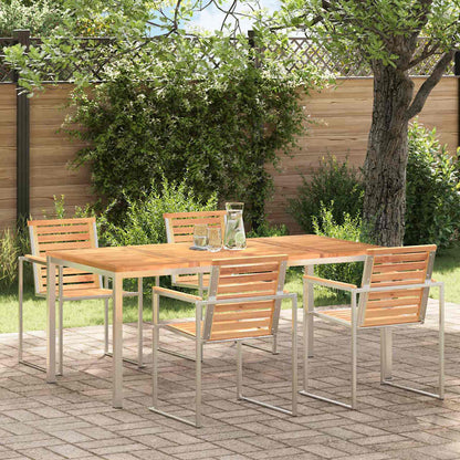 vidaXL Esstisch Braun 180 x 90 x 75 cm Massivholz Teak