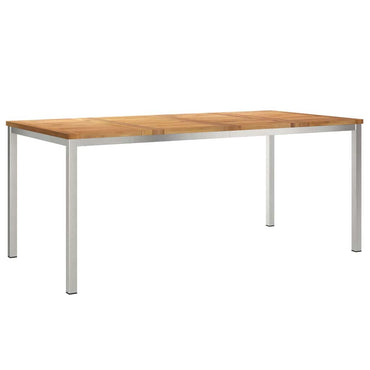 vidaXL Esstisch Braun 180 x 90 x 75 cm Massivholz Teak