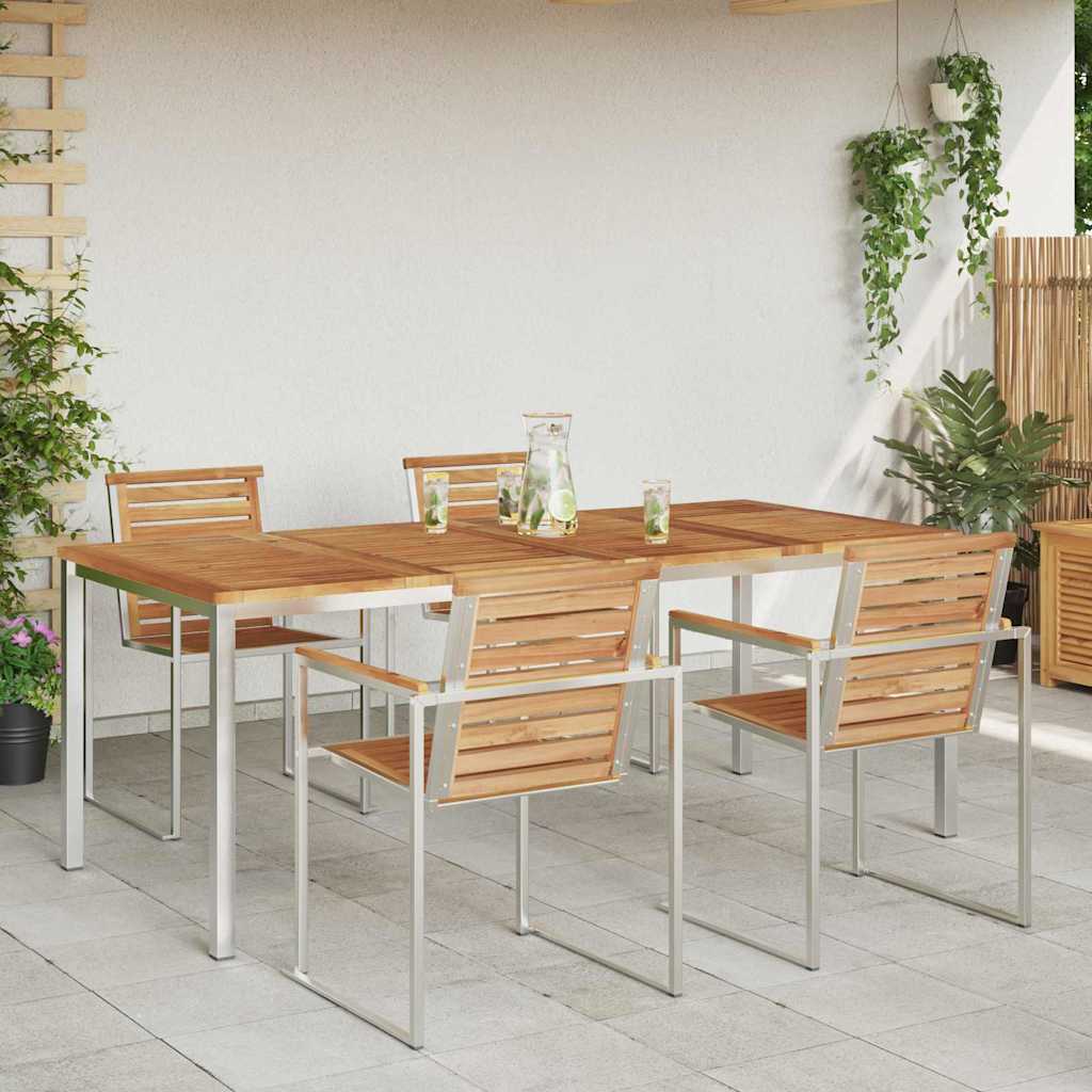 vidaXL Esstisch Braun 200 x 90 x 75 cm Massivholz Teak