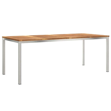 vidaXL Esstisch Braun 200 x 90 x 75 cm Massivholz Teak