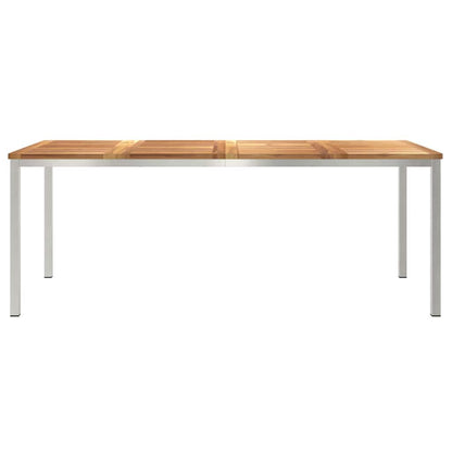 vidaXL Esstisch Braun 200 x 90 x 75 cm Massivholz Teak