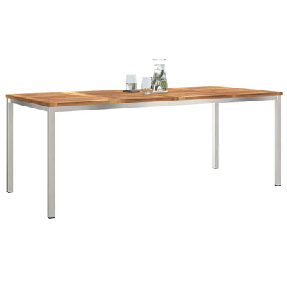 vidaXL Esstisch Braun 200 x 90 x 75 cm Massivholz Teak