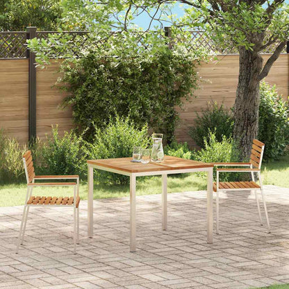 vidaXL Gartenstuhl 2 pcs Öl-Natur 56 x 54,5 x 87 cm Massivholz Teak