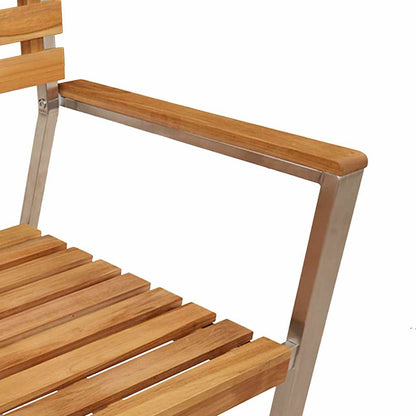 vidaXL Gartenstuhl 4 pcs Öl-Natur 56 x 54,5 x 87 cm Massivholz Teak