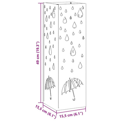 Sonnenschirmhalter Schwarz 15,5 x 15,5 x 49 cm Metall