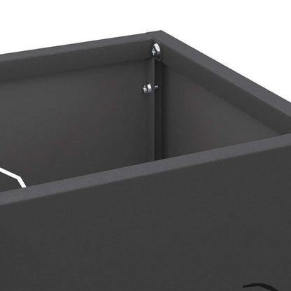 Sonnenschirmhalter Schwarz 15,5 x 15,5 x 49 cm Metall