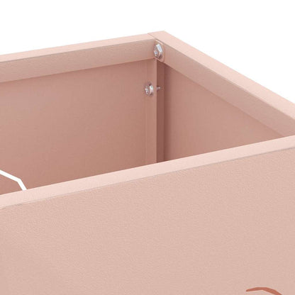 Sonnenschirmhalter mit Speicher Rosa 15,5 x 15,5 x 49 cm Metall