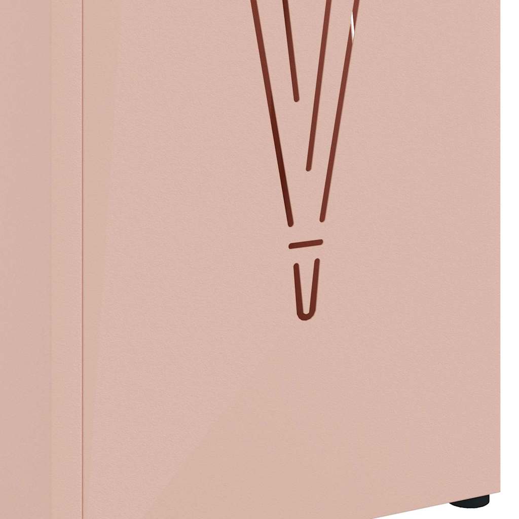 Sonnenschirmhalter mit Speicher Rosa 15,5 x 15,5 x 49 cm Metall