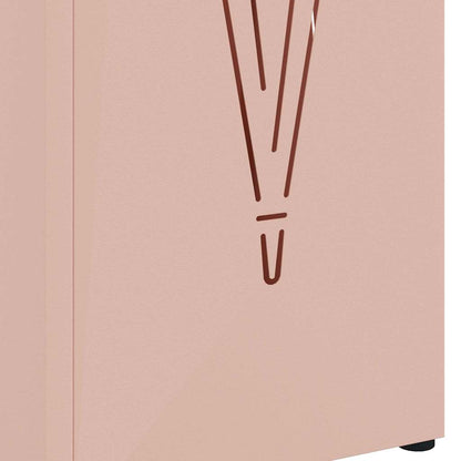 Sonnenschirmhalter mit Speicher Rosa 15,5 x 15,5 x 49 cm Metall