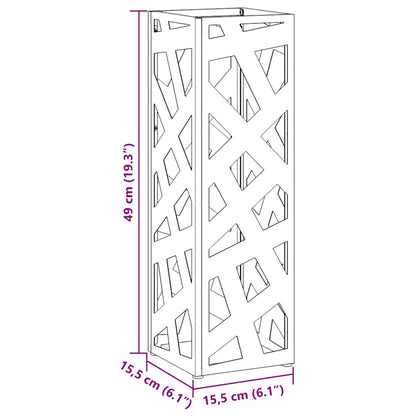 Sonnenschirmhalter Schwarz 15,5 x 15,5 x 49 cm Metall