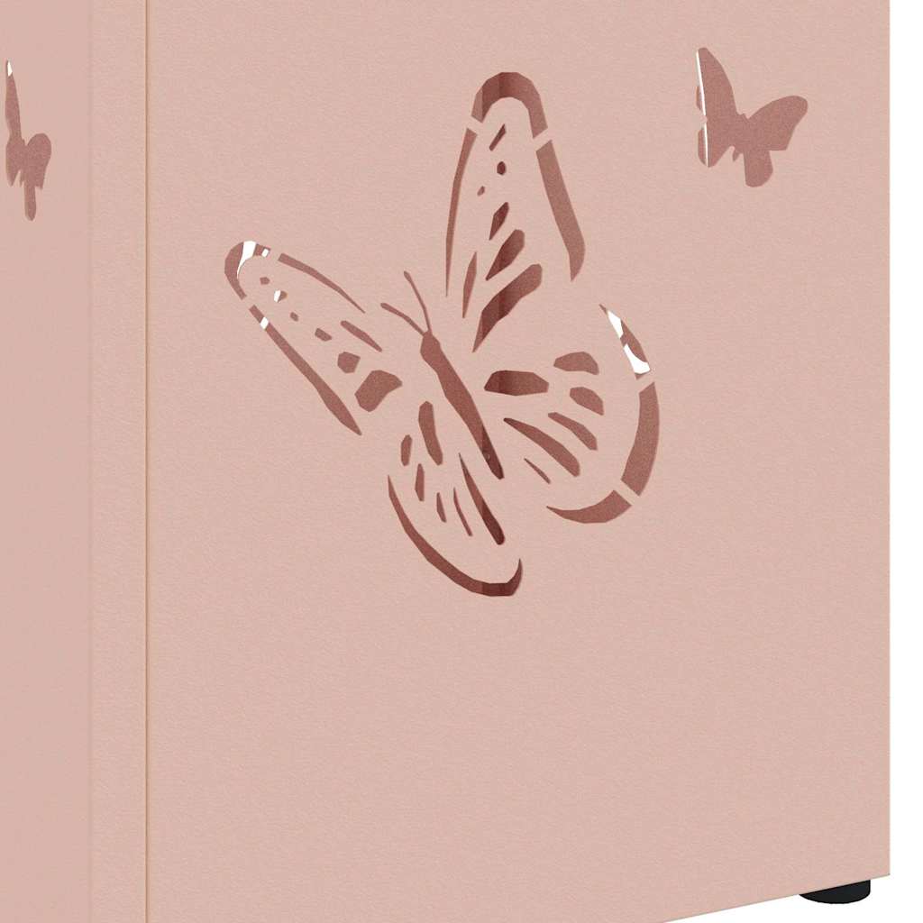 Sonnenschirmhalter mit Speicher Rosa 15,5 x 15,5 x 49 cm Metall