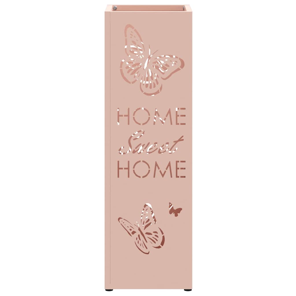 Sonnenschirmhalter mit Speicher Rosa 15,5 x 15,5 x 49 cm Metall