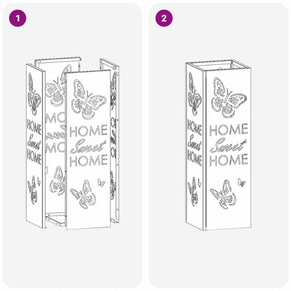 Sonnenschirmhalter mit Speicher Oliv 15,5 x 15,5 x 49 cm Metall