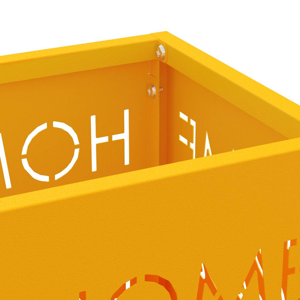 Sonnenschirmhalter mit Speicher Senf 15,5 x 15,5 x 49 cm Metall