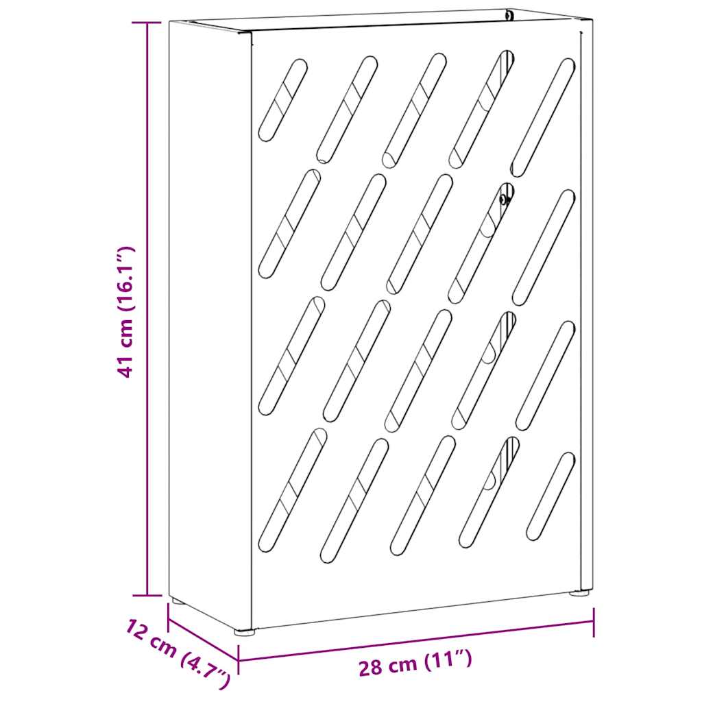 Sonnenschirmhalter Anthrazit 28 x 12 x 41 cm Stahl