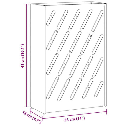 Sonnenschirmhalter Senfgelb 28 x 12 x 41 cm Stahl