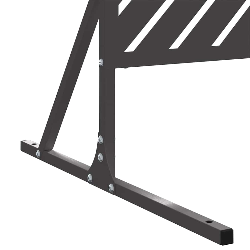 vidaXL Sichtschutz Schwarz 100 x 50 x 180 cm Stahl
