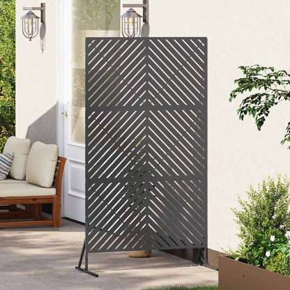 vidaXL Sichtschutz Schwarz 100 x 50 x 180 cm Stahl