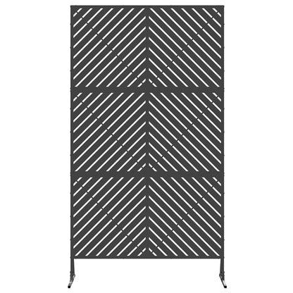vidaXL Sichtschutz Schwarz 100 x 50 x 180 cm Stahl