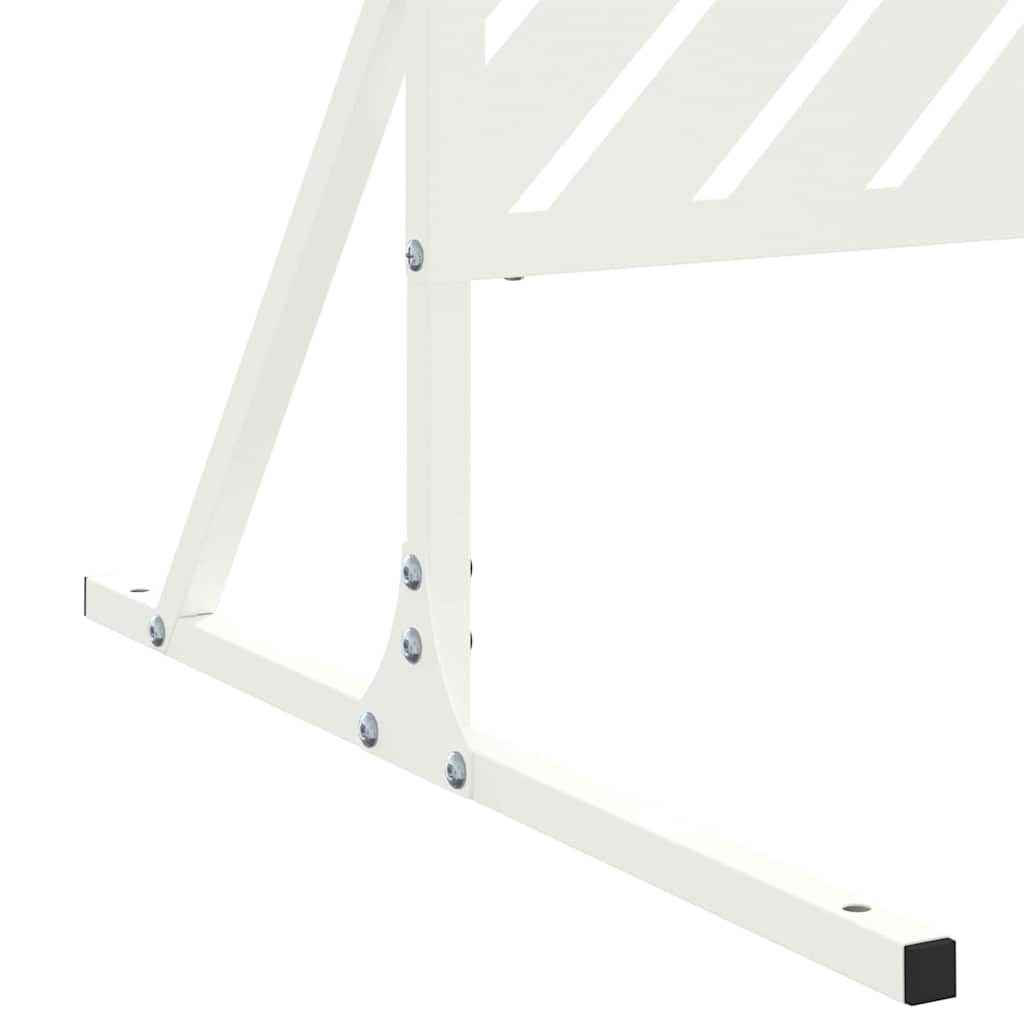 vidaXL Sichtschutz Weiß 100 x 50 x 180 cm Stahl