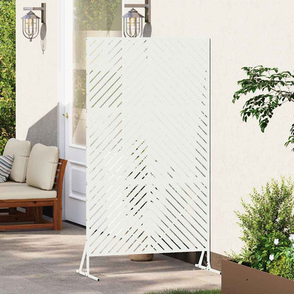 vidaXL Sichtschutz Weiß 100 x 50 x 180 cm Stahl
