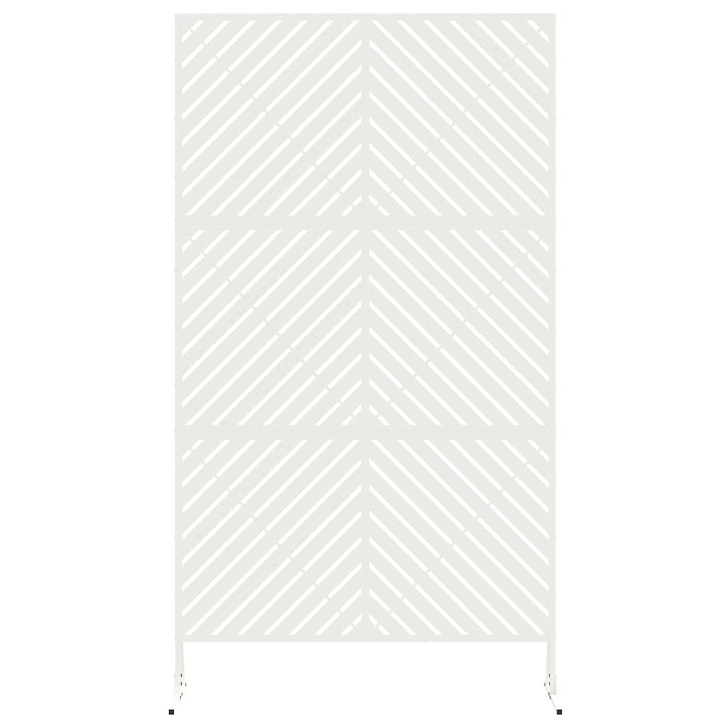 vidaXL Sichtschutz Weiß 100 x 50 x 180 cm Stahl