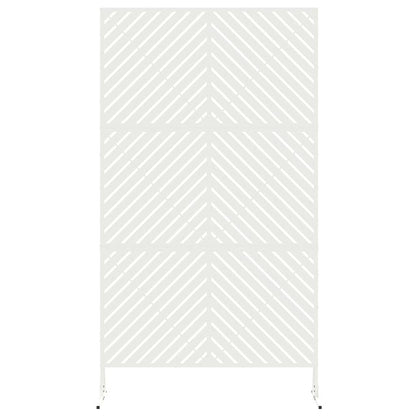 vidaXL Sichtschutz Weiß 100 x 50 x 180 cm Stahl