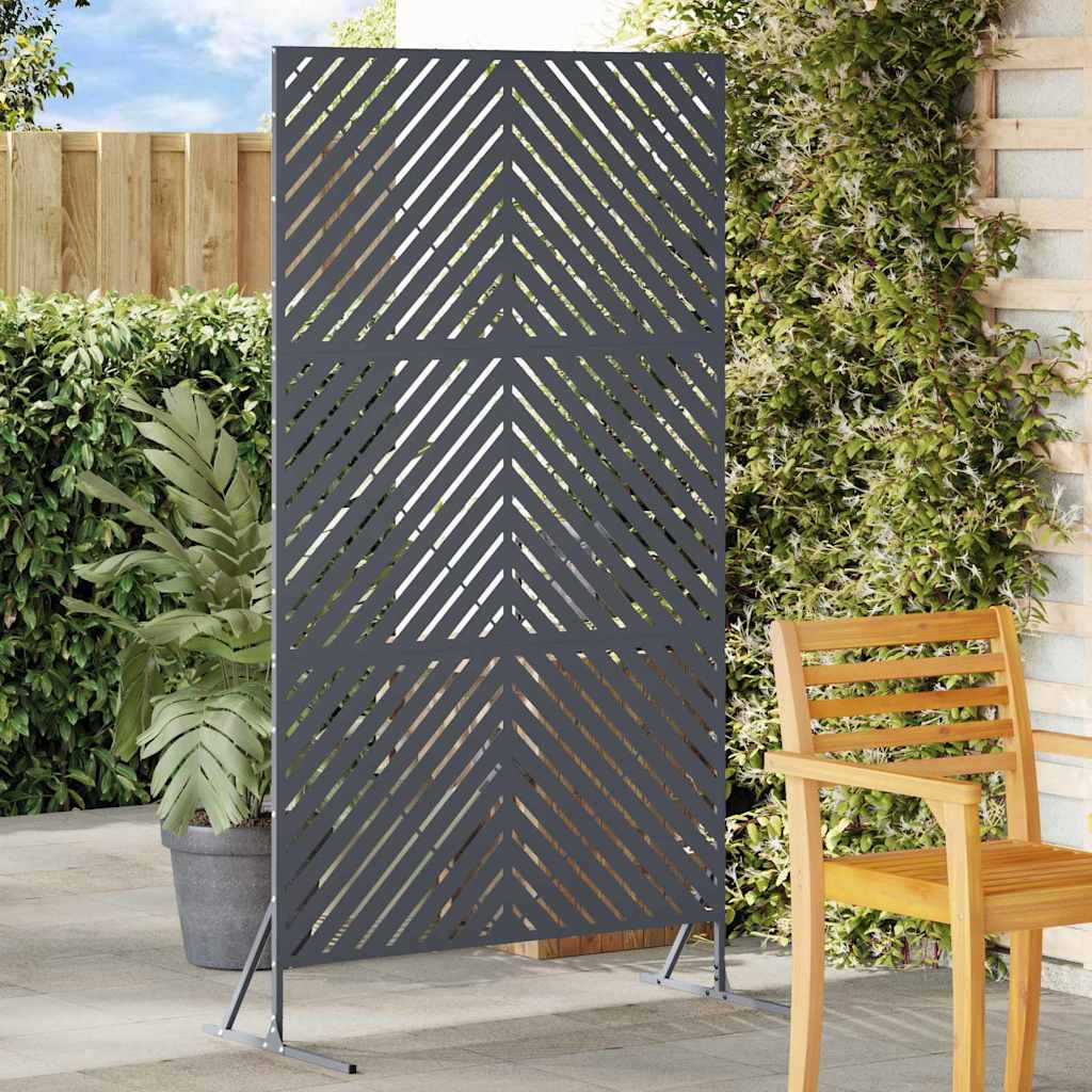vidaXL Sichtschutz Anthrazit 100 x 50 x 180 cm Stahl